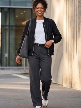 Women’s Cotton On - Jet Black Nylon Bomber Jacket